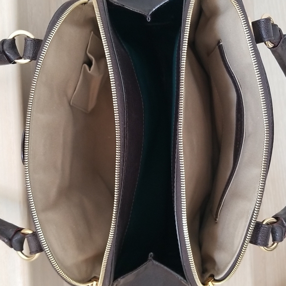 Marc Jacobs Hudson Striping Leather Satchel with Leather Lining in Dark … - Picture 17 of 17